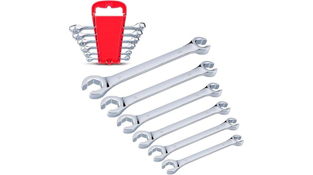 six piece flare nut wrenches