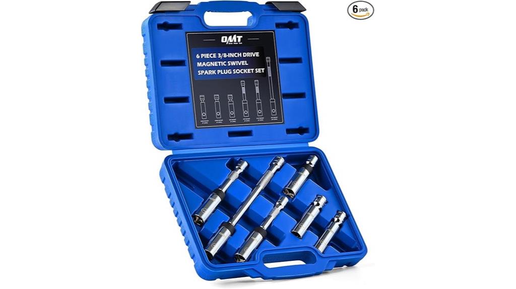 six piece spark plug socket set