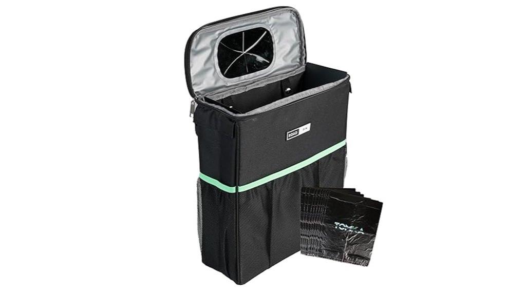 slim car trash can
