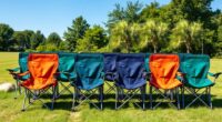 small portable camping chairs