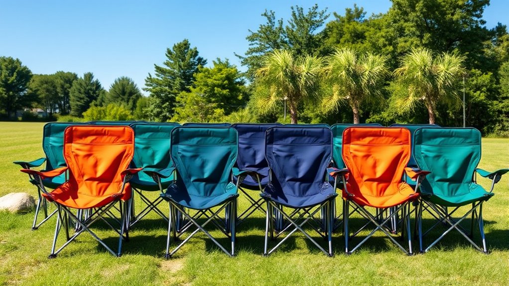 small portable camping chairs
