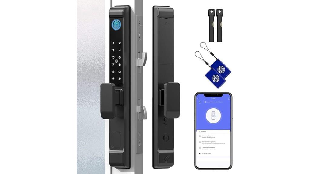 smart biometric sliding lock