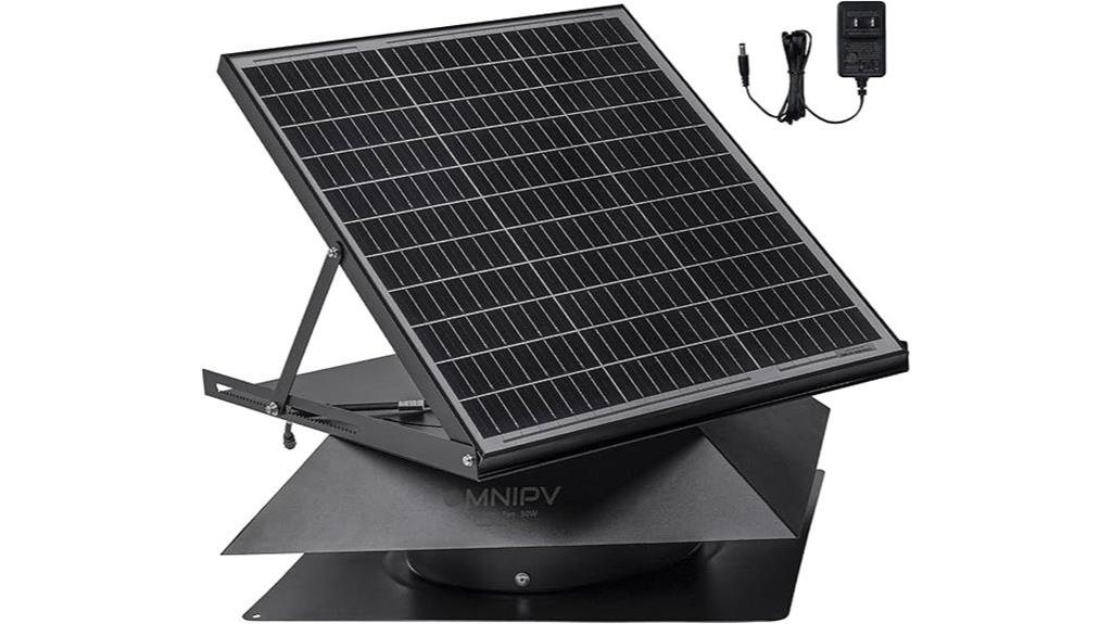 solar powered attic exhaust fan