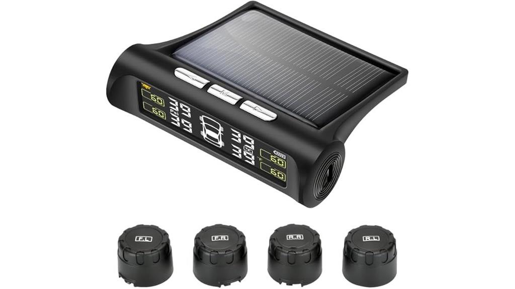 solar powered four sensor tpms
