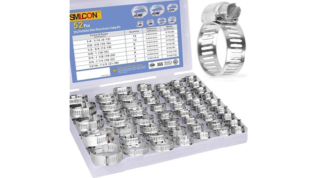 stainless steel clamp set