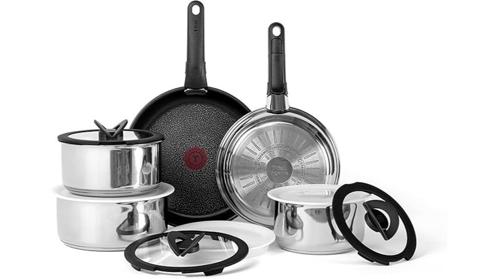 stainless steel cookware set