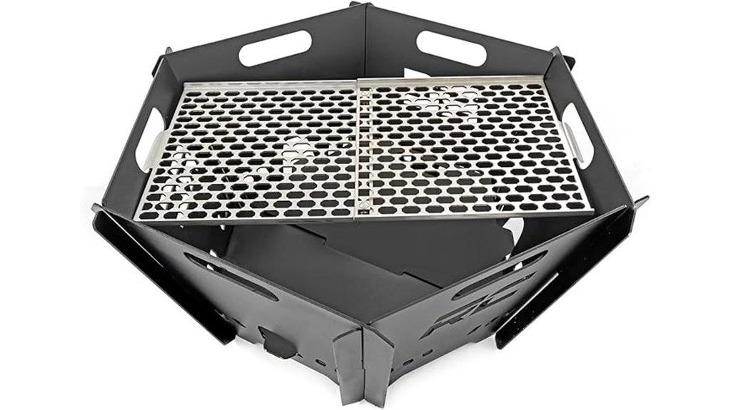 stainless steel fire pit grate