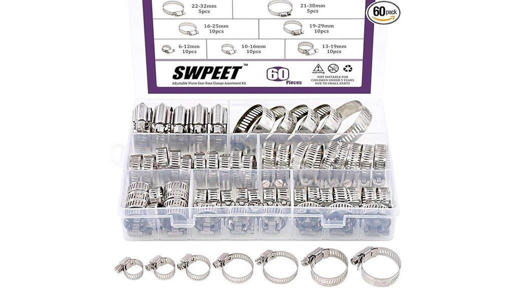 stainless steel hose clamp kit