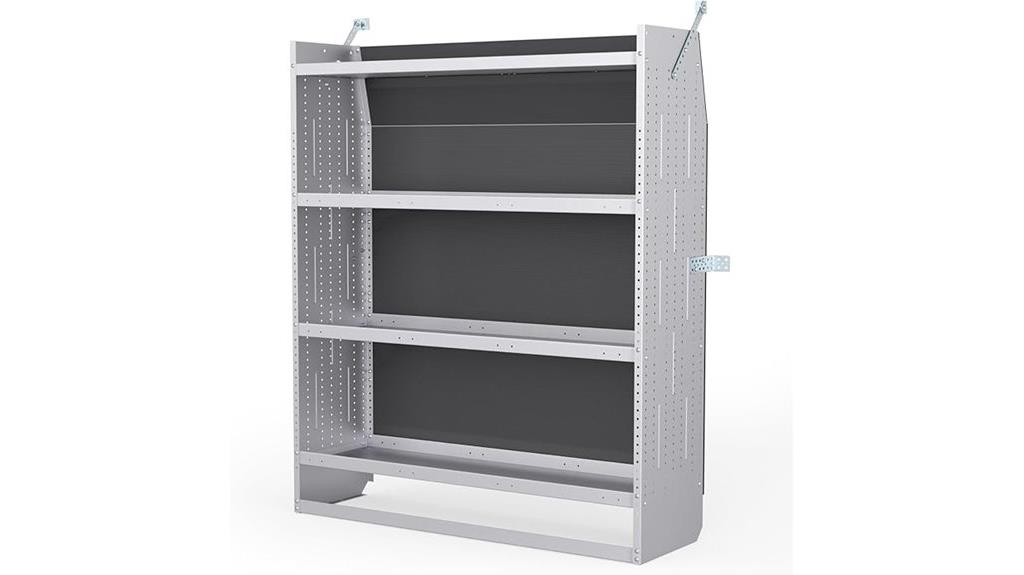 steel van shelving