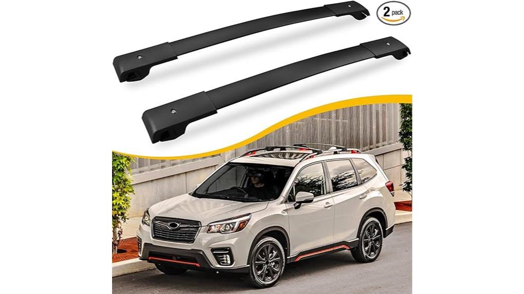 subaru cross bar roof rails