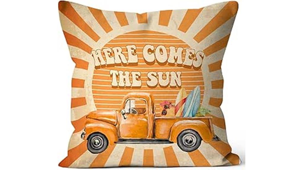 sunshine ray hippie pillow