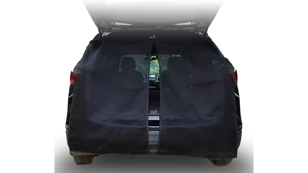 suv tailgate camping screen
