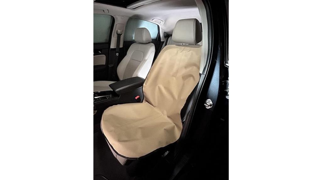 tan waterproof retractable cover