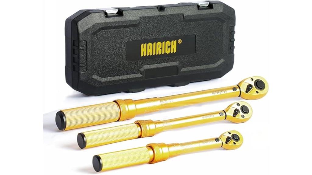 three piece torque wrench set
