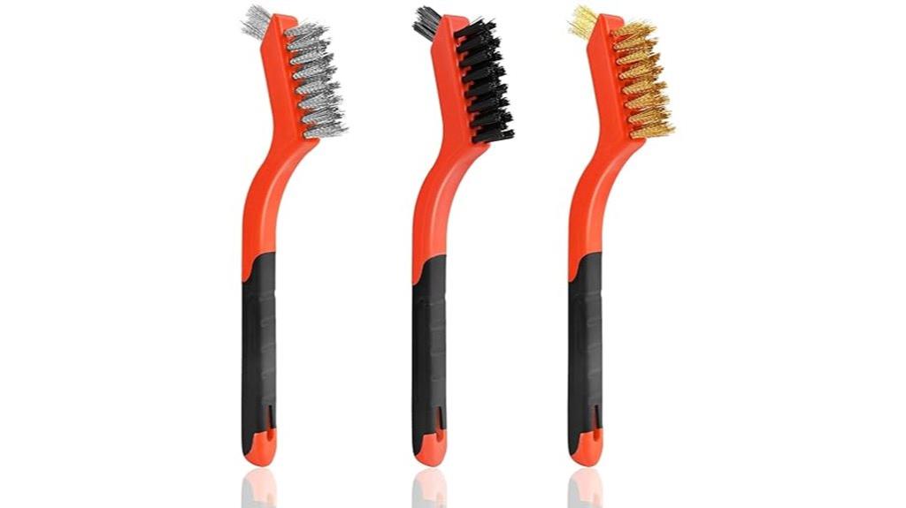 three piece wire brush set