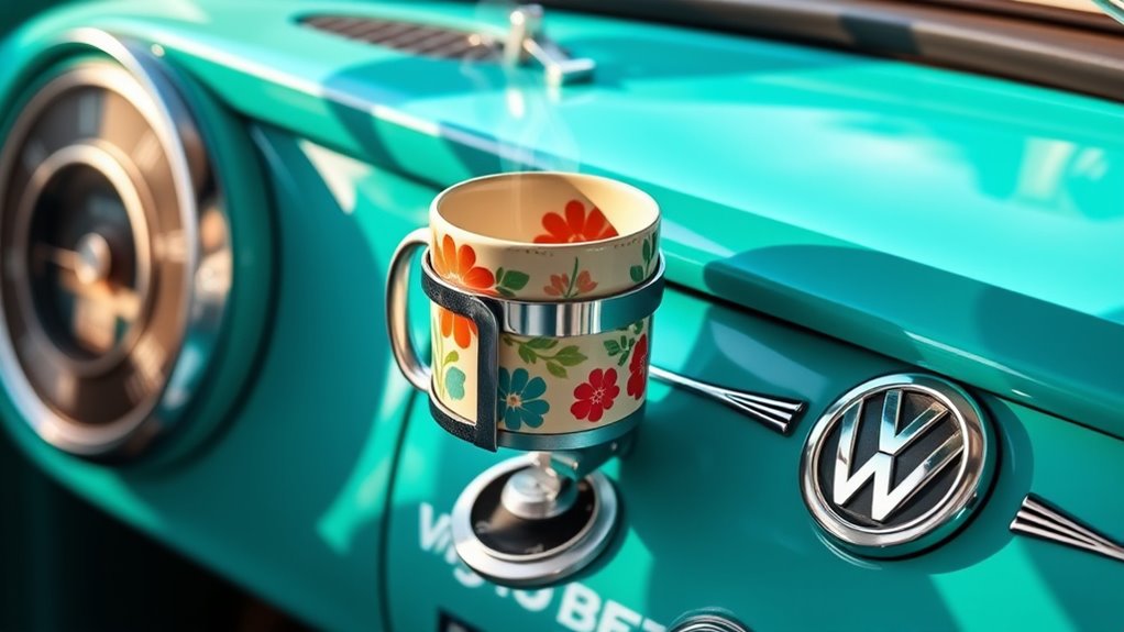 top clip on vw cup holders