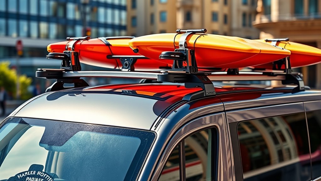 top microbus roof kayak mounts