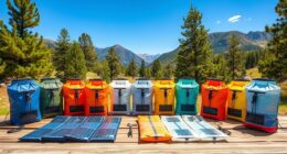 top solar shower bags