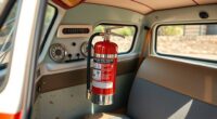 top vw bus fire extinguisher mounts