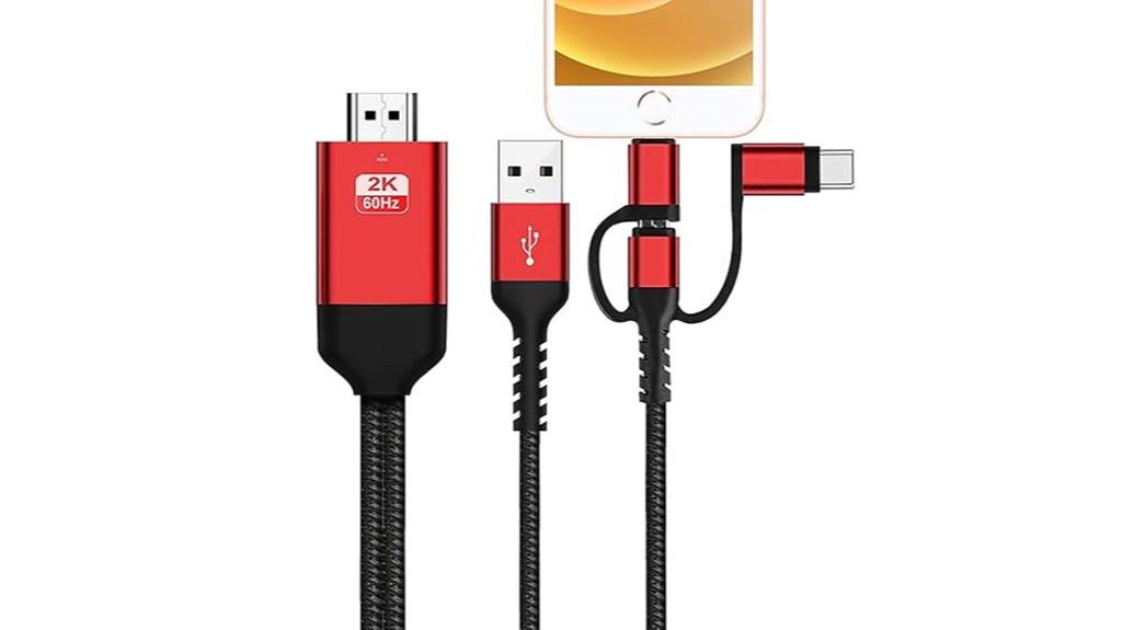 triple hdmi adapter cable