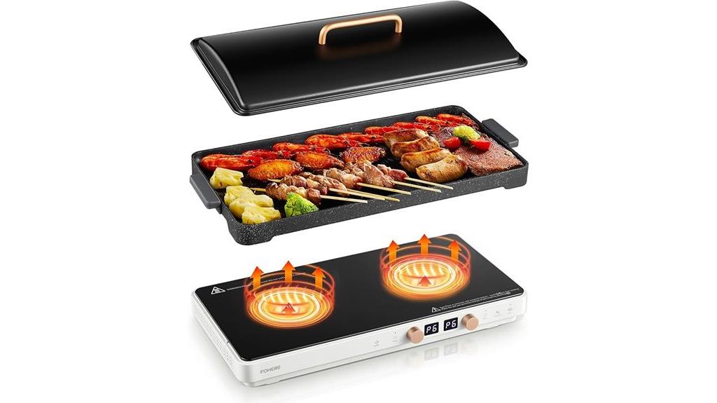 two burner induction cooktop