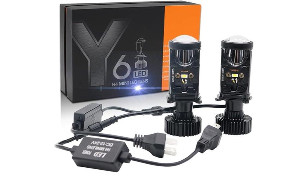 two led headlights