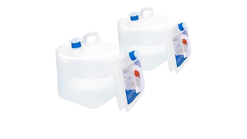two pack collapsible water jugs