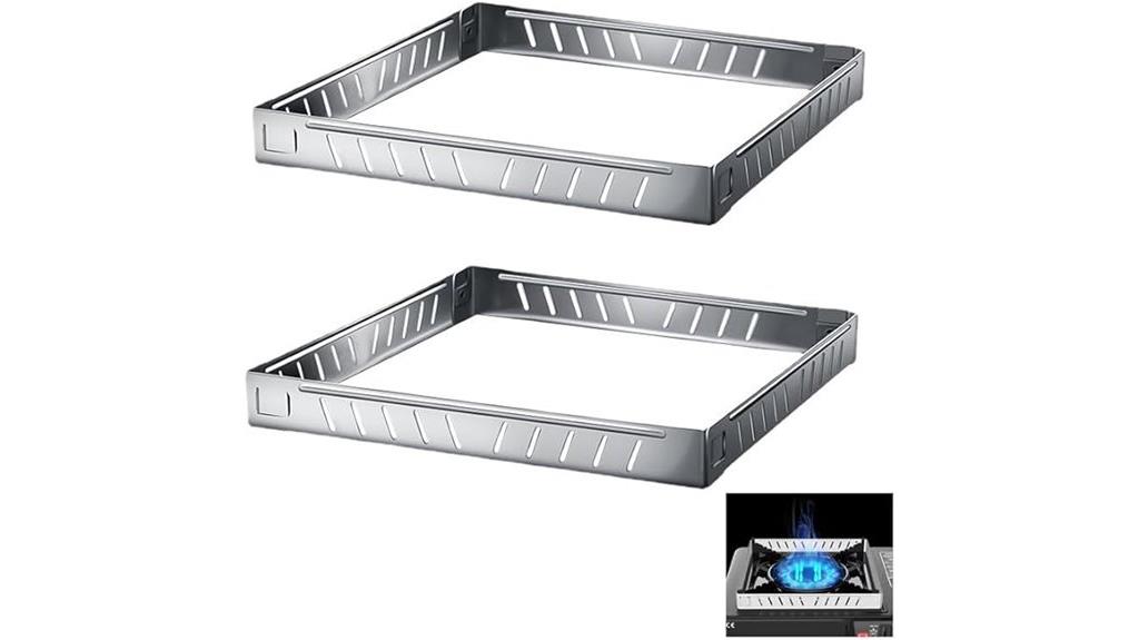 two piece stove windshield
