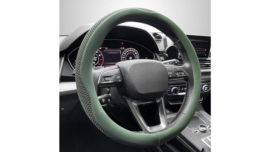 universal microfiber leather steering cover