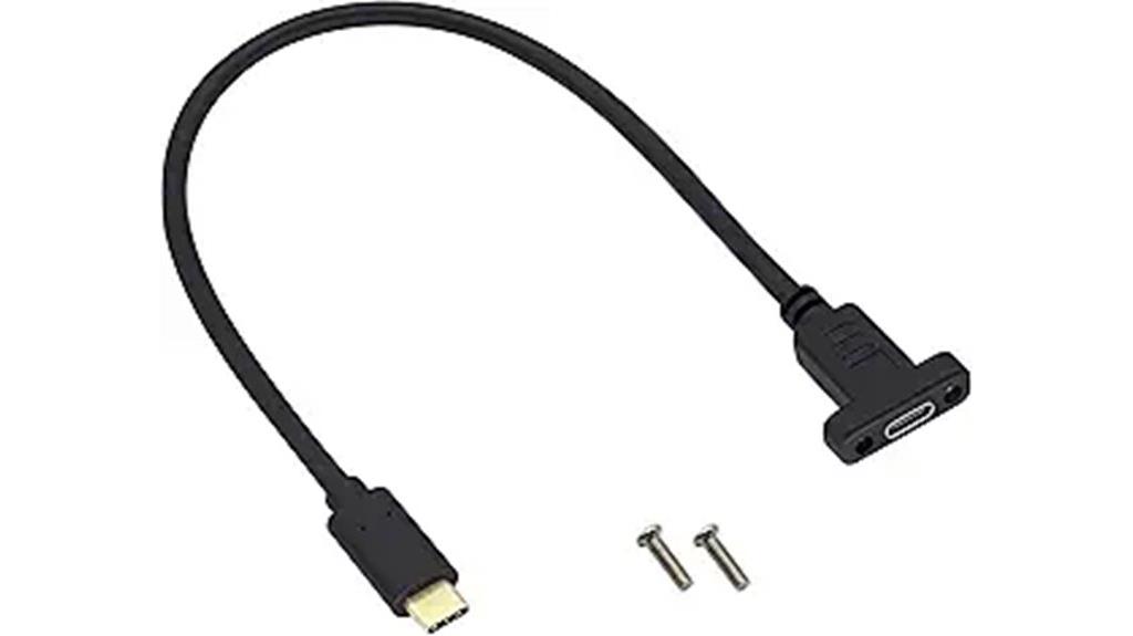 usb c panel mount adapter