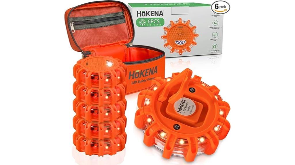 vehicle emergency flare pack