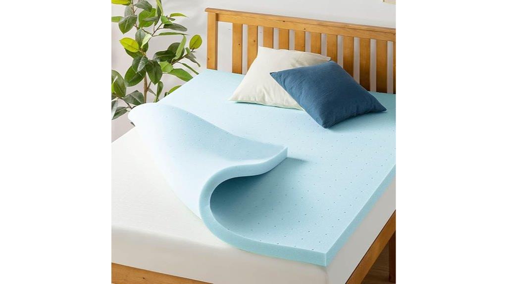 ventilated memory foam topper