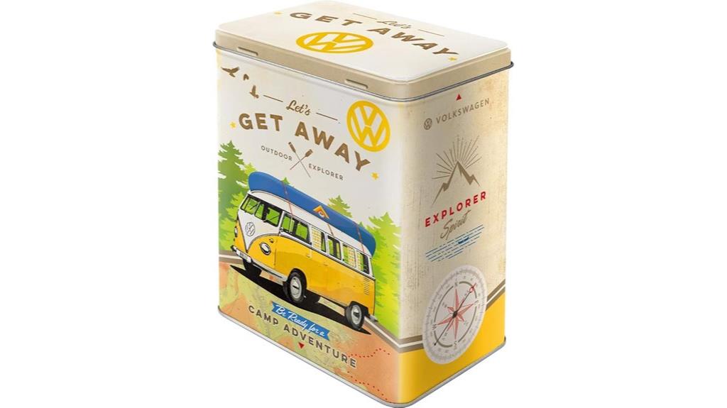vintage vw bulli coffee tin