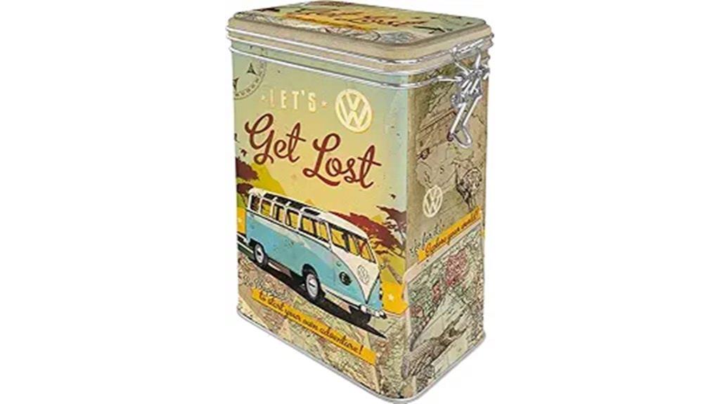 vintage vw bulli coffee tin