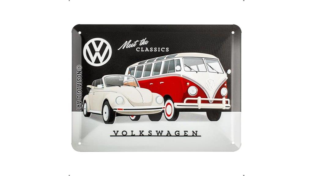 vintage vw bus sign