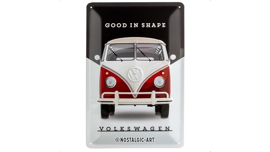 vintage vw bus sign