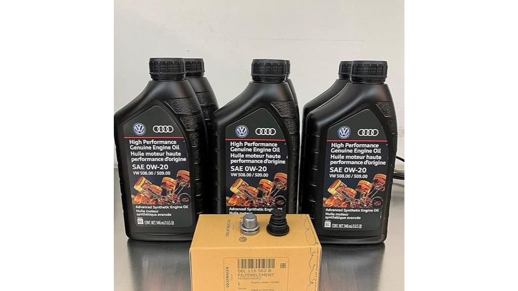 volkswagen 0w20 oil kit