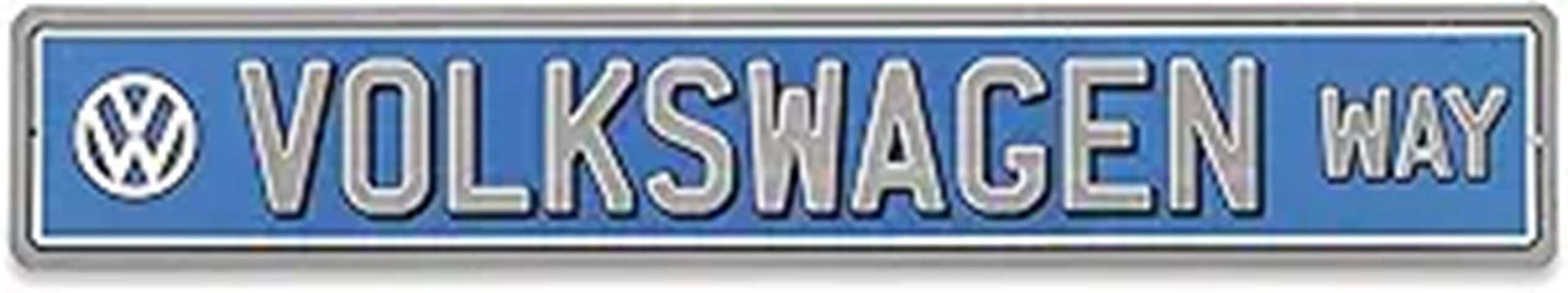 volkswagen metal garage sign