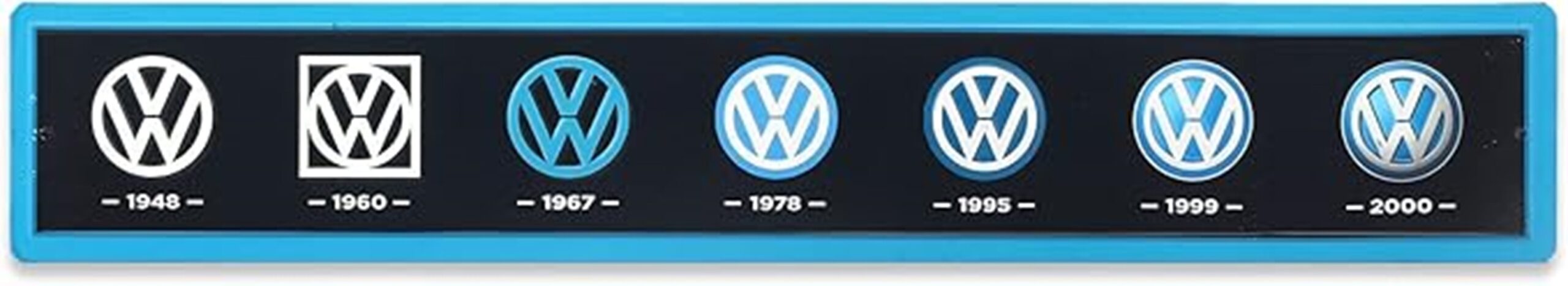 volkswagen metal wall sign