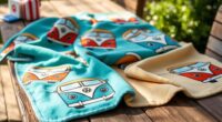 vw bus fleece blanket collection