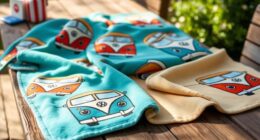 vw bus fleece blanket collection