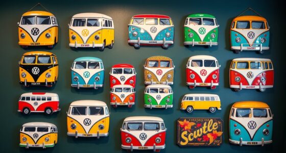 vw bus retro metal signs