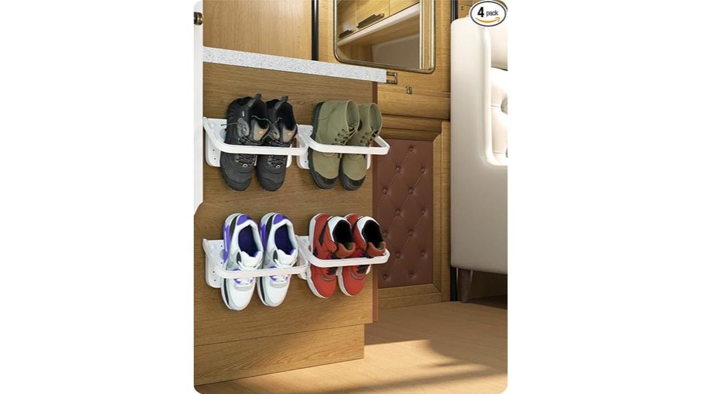 wall mounted shoe organizer