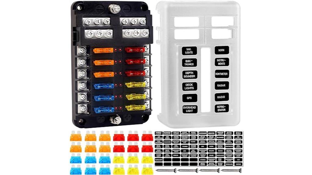 waterproof 12v fuse box