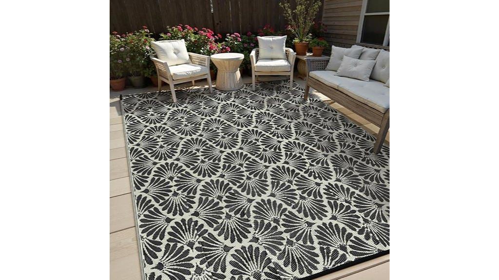 waterproof boho outdoor rug