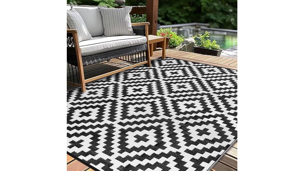 waterproof reversible outdoor rug