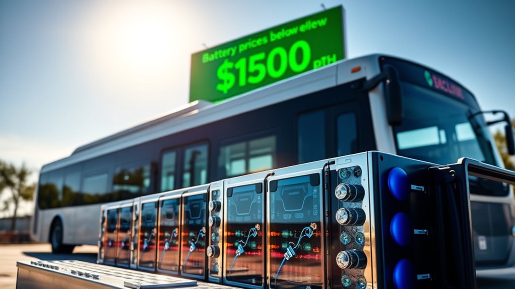 battery cost drops enable affordable electric transit