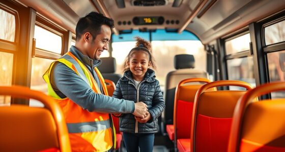 bus driver aids special student