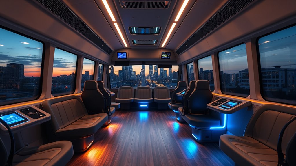 bus interior ambient lighting