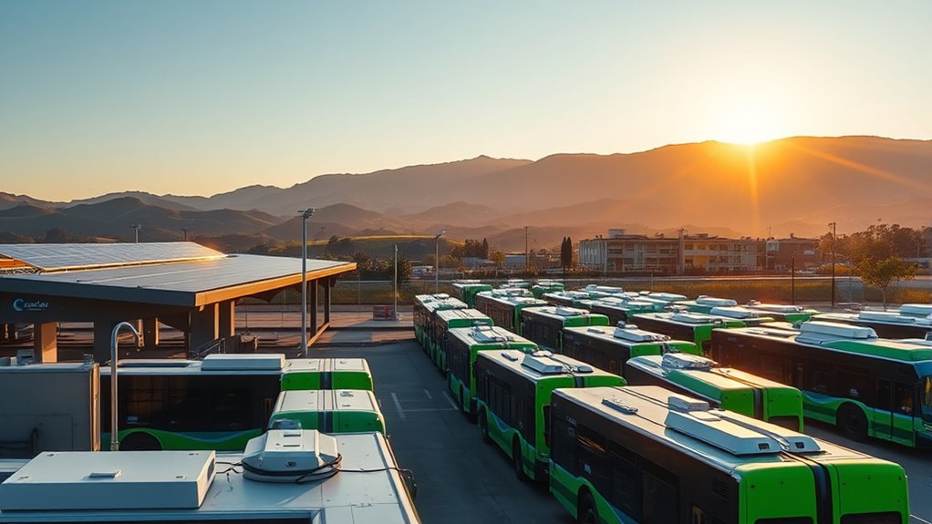california s electric bus transition